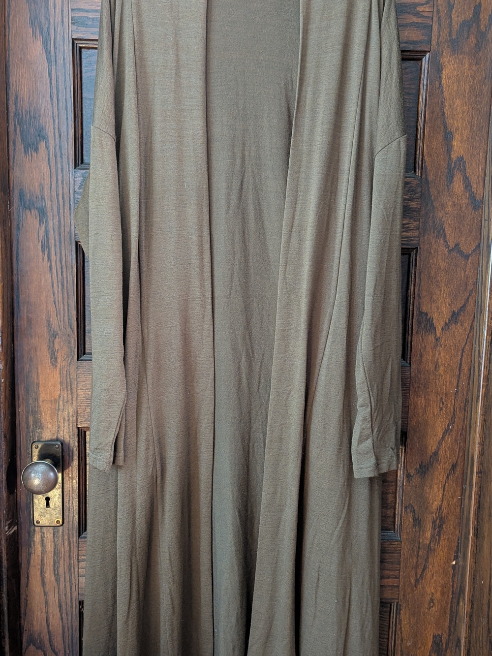 NEW! Banana Republic Olive Brown Long Duster Cardigan - Women's XXL